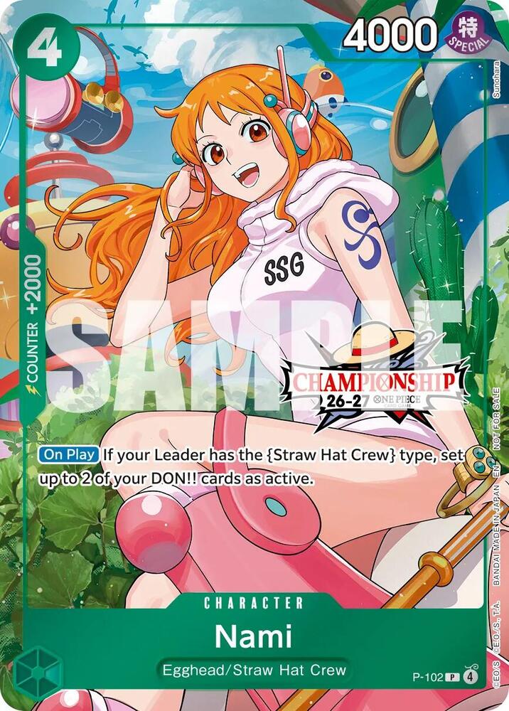 Nami (CS 26-27 Celebration Pack) (P-102) [One Piece Promotion Cards]