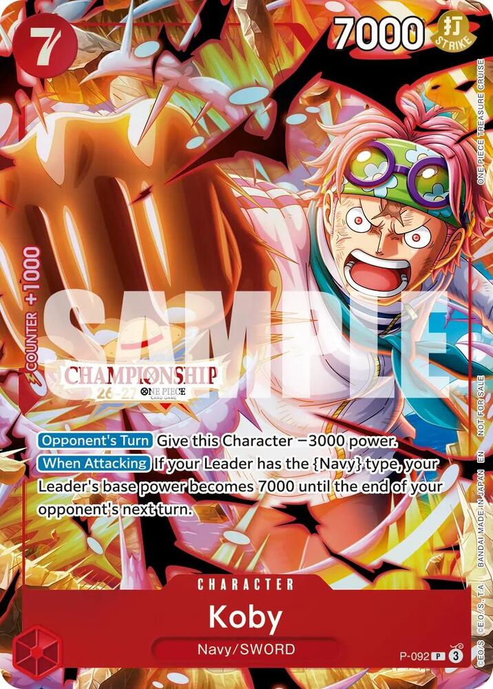 Koby (CS 26-27 Event Pack Finalist Ver.) (P-092) [One Piece Promotion Cards]