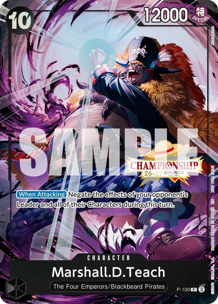 Marshall.D.Teach (CS 26-27 Event Pack Finalist Ver.) (P-100) [One Piece Promotion Cards]