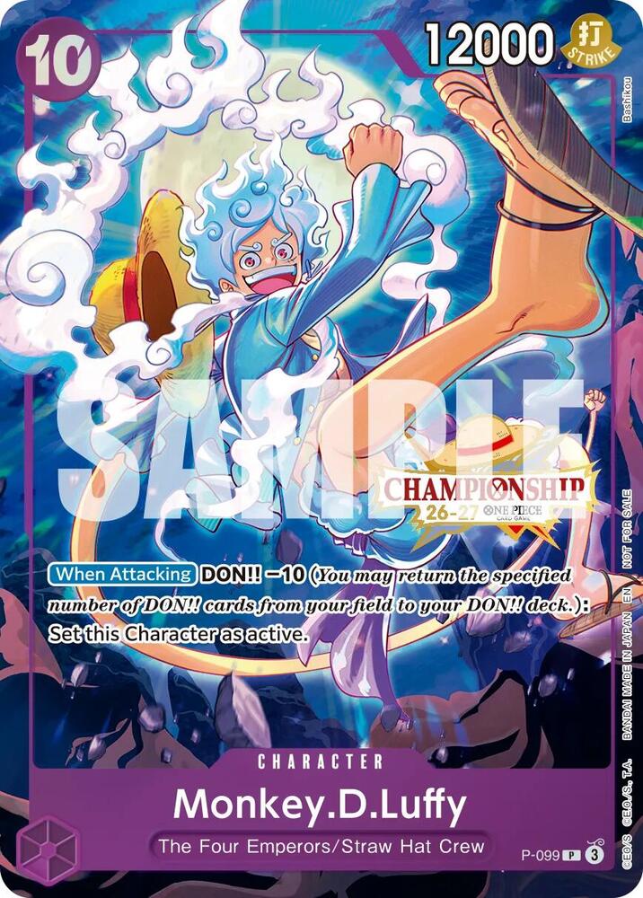 Monkey.D.Luffy (CS 26-27 Event Pack Finalist Ver.) (P-099) [One Piece Promotion Cards]