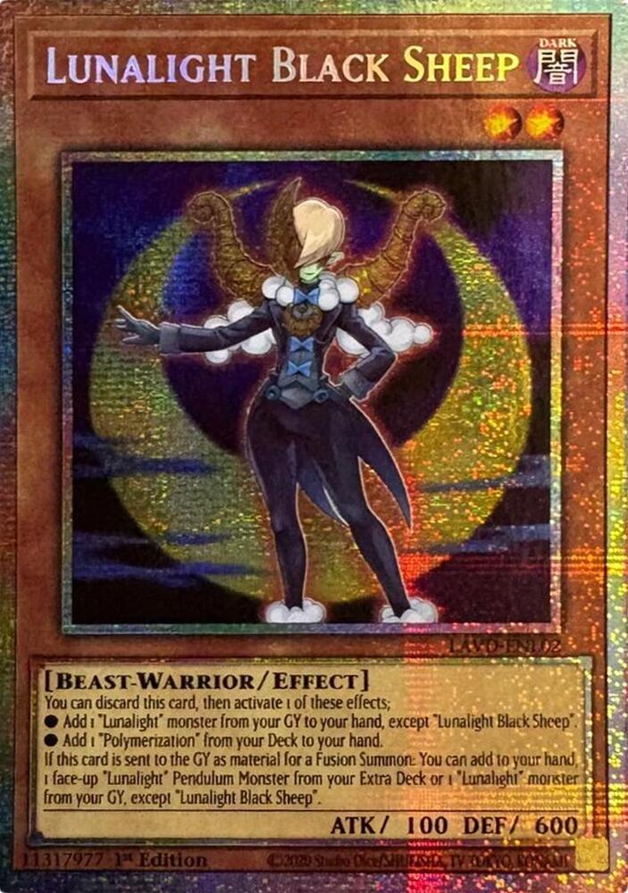 Lunalight Black Sheep (Starlight Rare) (LAVD-ENL02) [Legendary Arc-V Decks]