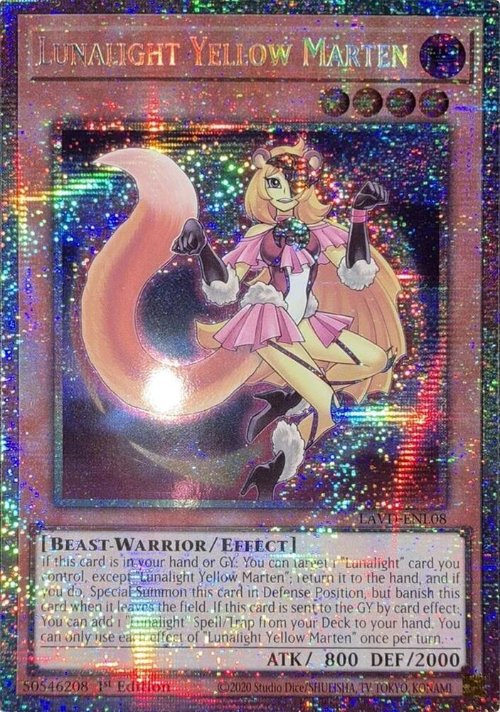 Lunalight Yellow Marten (Starlight Rare) (LAVD-ENL08) [Legendary Arc-V Decks]