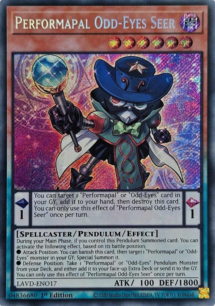 Performapal Odd-Eyes Seer (Secret Rare) (LAVD-ENO17) [Legendary Arc-V Decks]