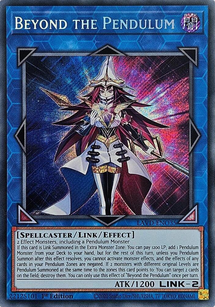 Beyond the Pendulum (Secret Rare) (LAVD-ENO35) [Legendary Arc-V Decks]