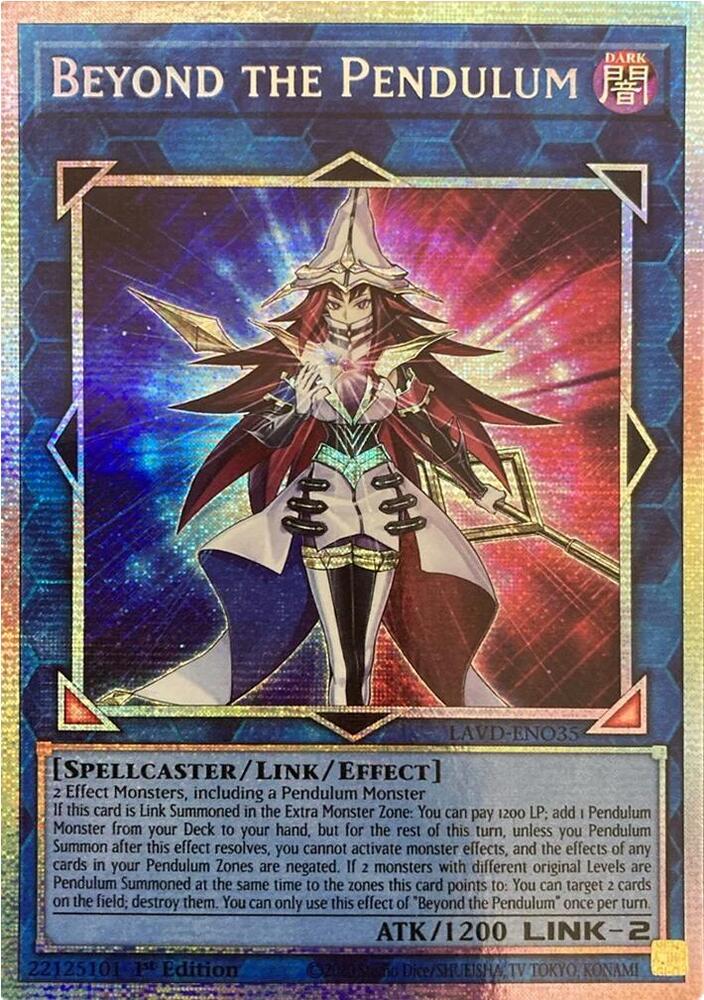 Beyond the Pendulum (Starlight Rare) (LAVD-ENO35) [Legendary Arc-V Decks]