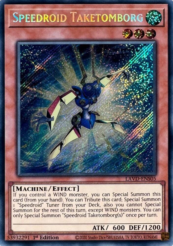 Speedroid Taketomborg (Secret Rare) (LAVD-ENS05) [Legendary Arc-V Decks]