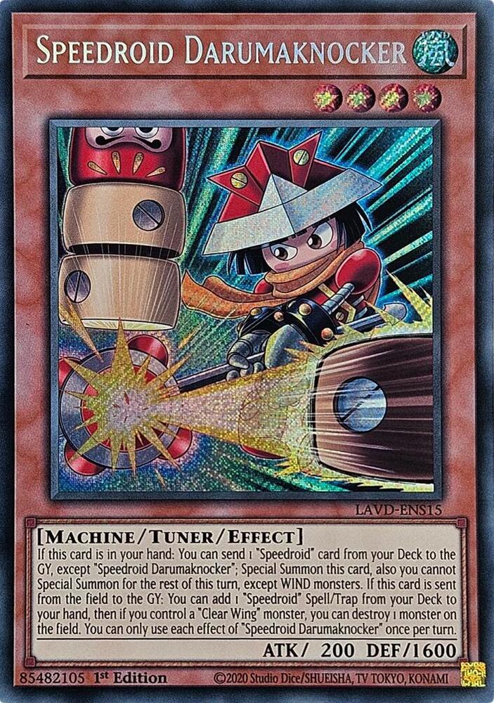 Speedroid Darumaknocker (Secret Rare) (LAVD-ENS15) [Legendary Arc-V Decks]