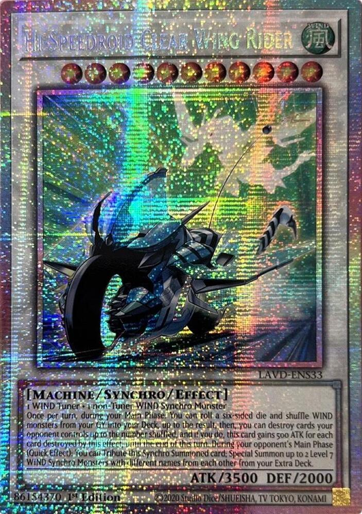 Hi-Speedroid Clear Wing Rider (Starlight Rare) (LAVD-ENS33) [Legendary Arc-V Decks]