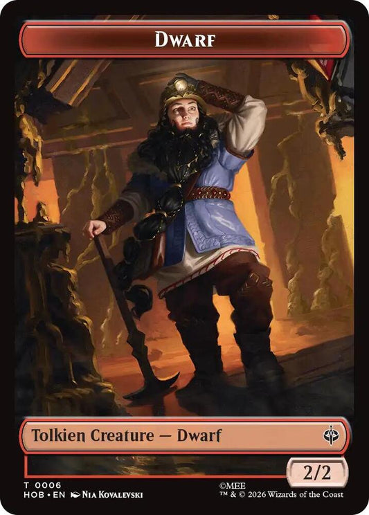 Dwarf // Enduring Story Double-Sided Token (6 // 14) [The Hobbit]