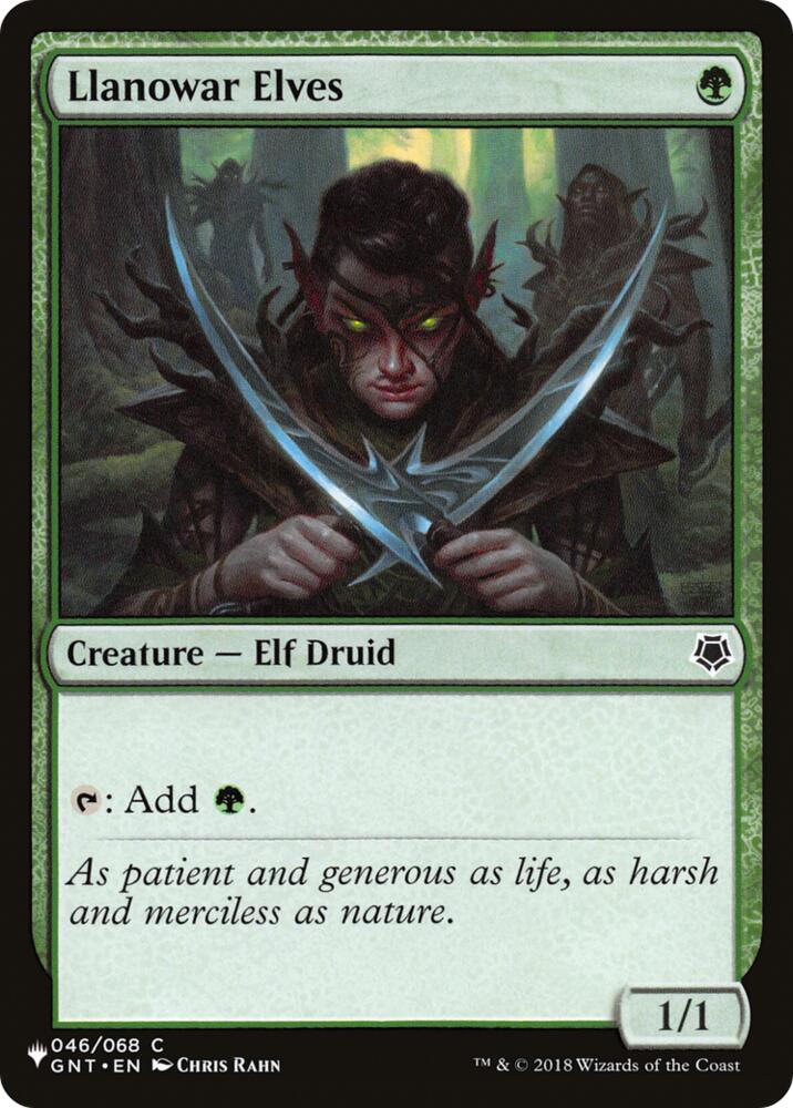 Llanowar Elves (GNT) (46) [The List Reprints]