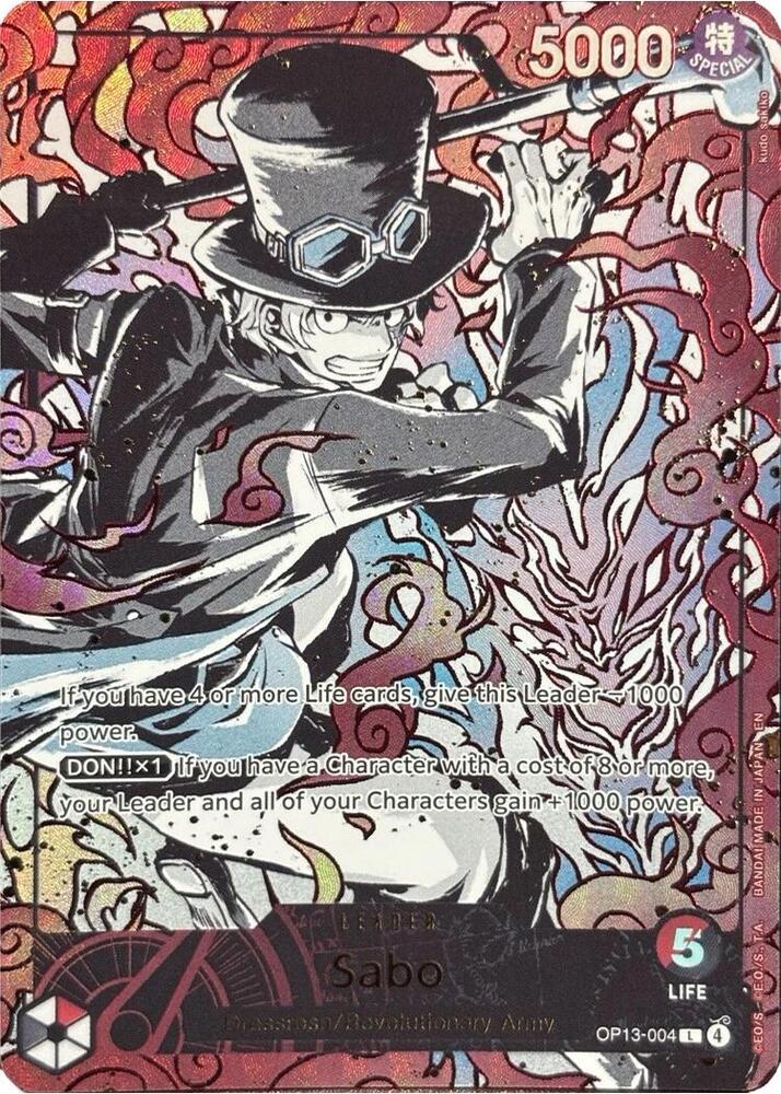 Sabo (English Version 3rd Anniversary Set) (OP13-004) [One Piece Promotion Cards]