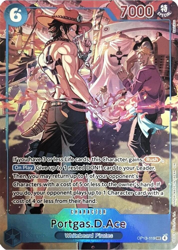 Portgas.D.Ace (119) (English Version 3rd Anniversary Set) (OP13-119) [One Piece Promotion Cards]
