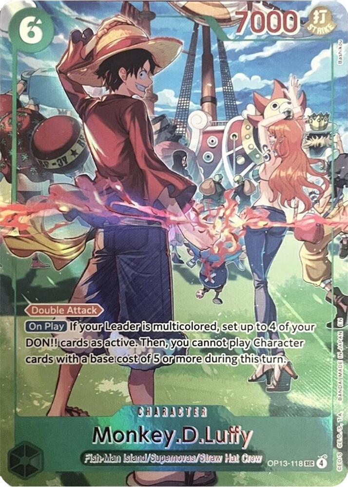 Monkey.D.Luffy (118) (English Version 3rd Anniversary Set) (OP13-118) [One Piece Promotion Cards]