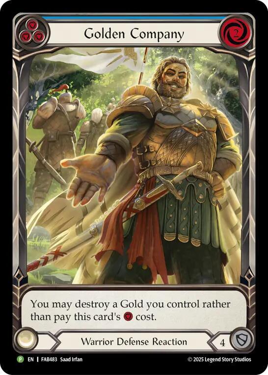 Golden Company (Blue) - FAB483 (FAB483) [Flesh and Blood: Promo Cards]
