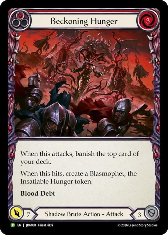 Beckoning Hunger - JDG088 (JDG088) [Flesh and Blood: Promo Cards]