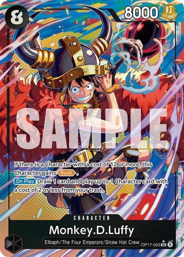 Monkey.D.Luffy (093) (Alternate Art) (OP17-093) [The World's Strongest Warriors]