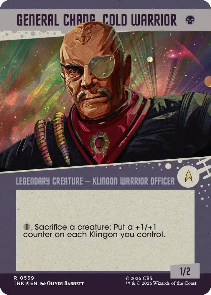 General Chang, Cold Warrior (Showcase) (0539) (Surge Foil) (539) [Star Trek]