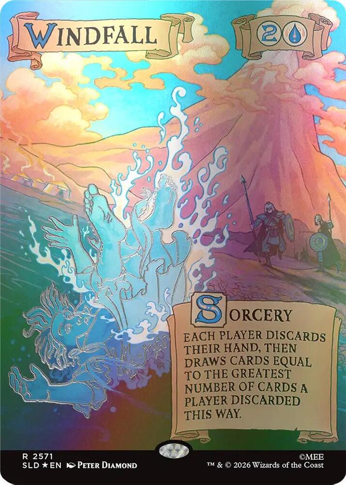 Windfall (2571) (Out Of Sight Foil) (2571) [Secret Lair Drop Series]