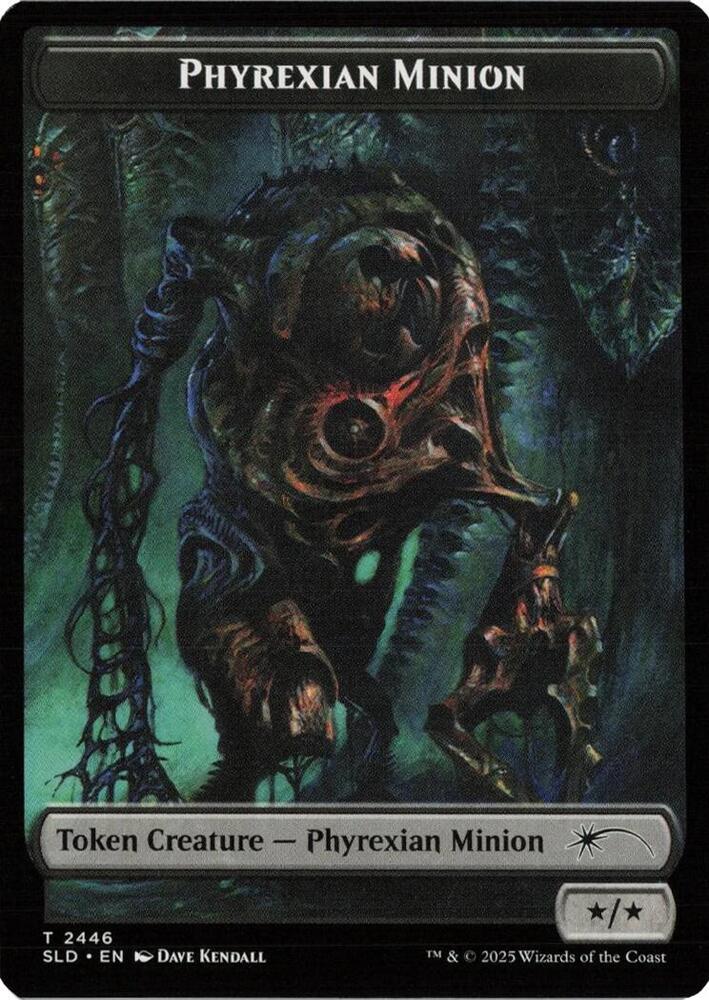 Phyrexian Minion (SLD) // Angel (LCI) Double-sided Token (2446 // 2) [Secret Lair Drop Series]