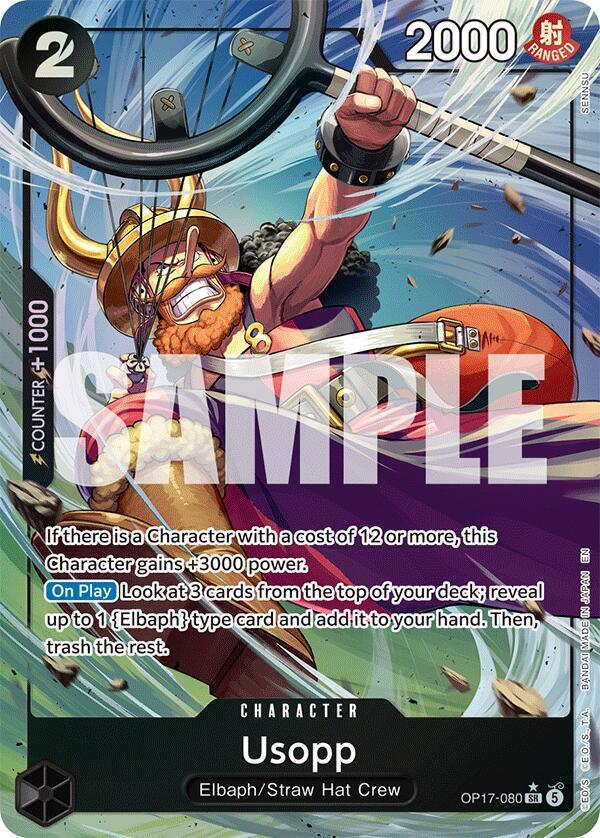 Usopp (Alternate Art) (OP17-080) [The World's Strongest Warriors]