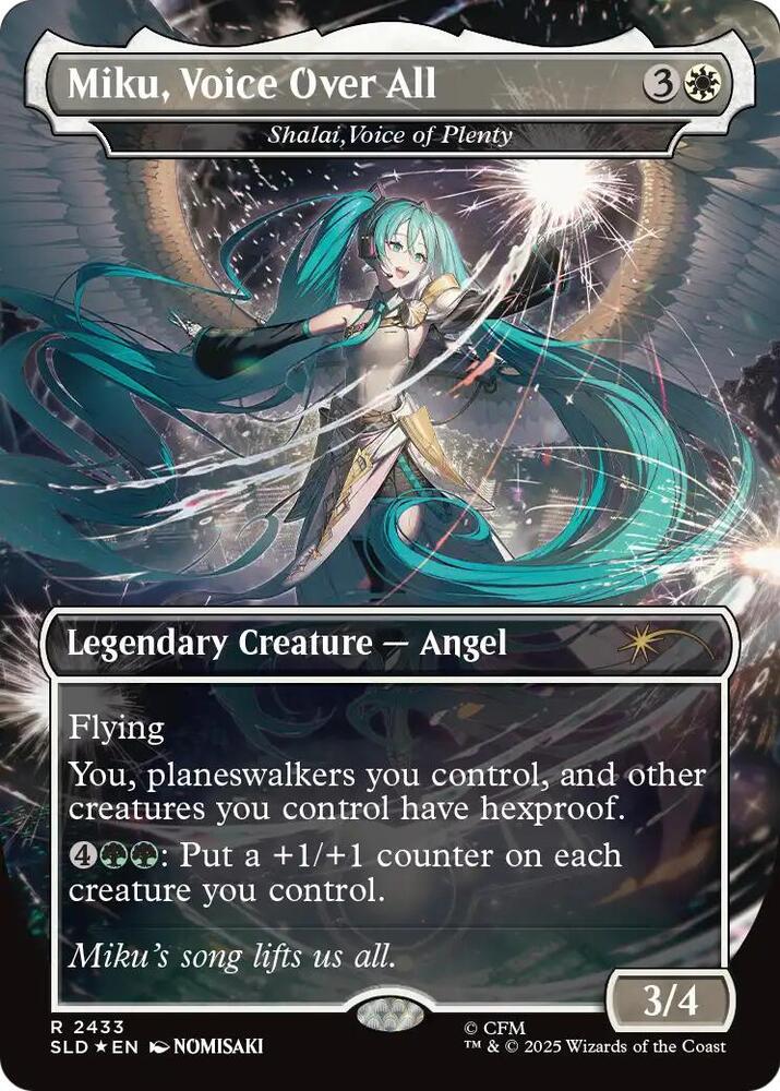 Miku, Voice Over All - Shalai, Voice of Plenty (2433) [Secret Lair Drop Series]