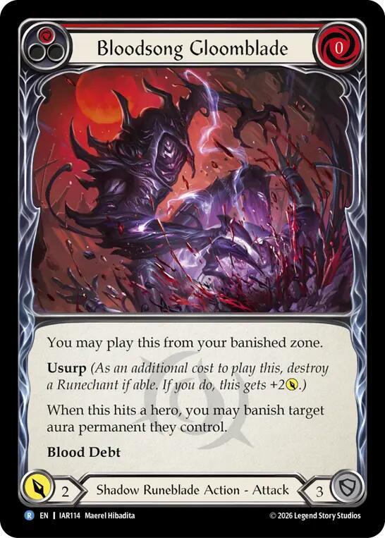 Bloodsong Gloomblade (IAR114) [Usurp the Shadow Throne]