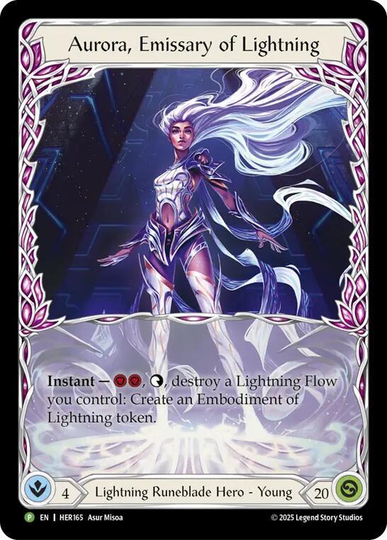 Aurora, Emissary of Lightning - HER165 (HER165) [Flesh and Blood: Promo Cards]