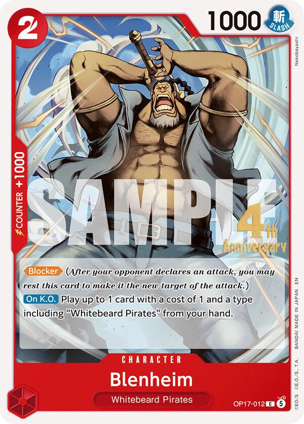 Blenheim (OP17-012) [The World's Strongest Warriors Release Event Cards]