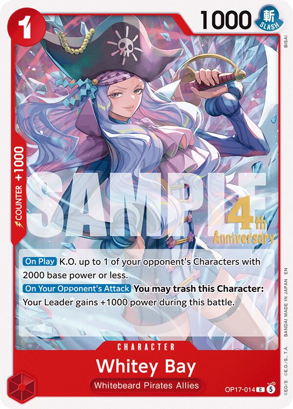 Whitey Bay (OP17-014) [The World's Strongest Warriors Release Event Cards]