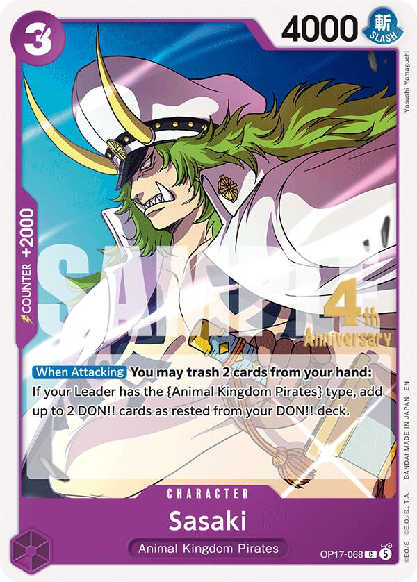Sasaki (OP17-068) [The World's Strongest Warriors Release Event Cards]