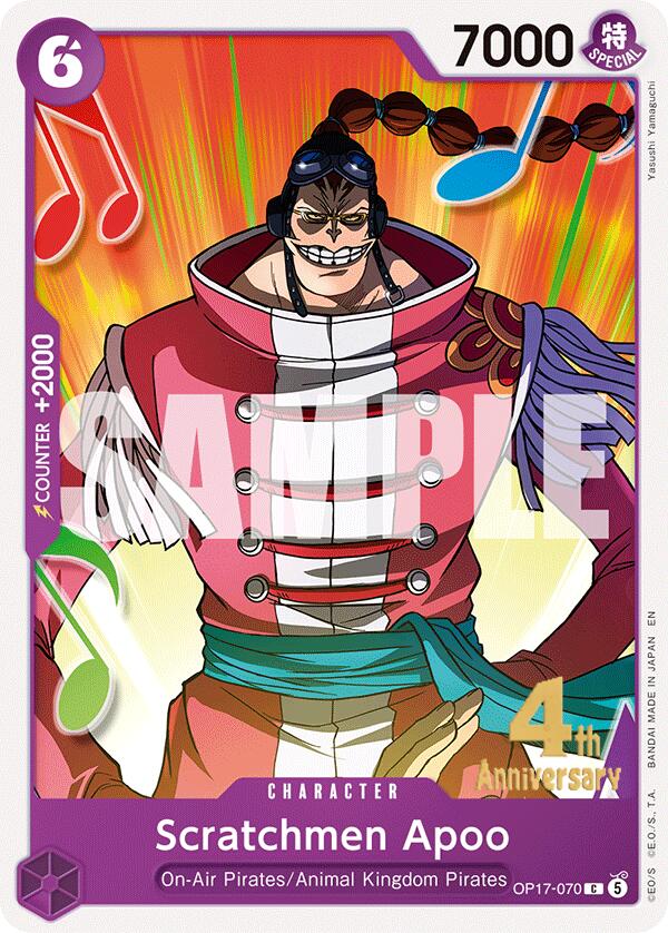 Scratchmen Apoo (OP17-070) [The World's Strongest Warriors Release Event Cards]