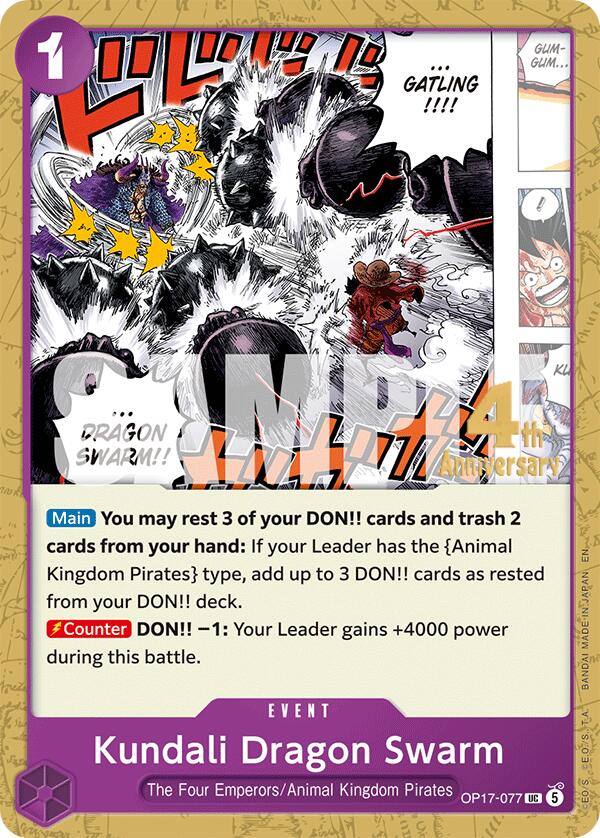 Kundali Dragon Swarm (OP17-077) [The World's Strongest Warriors Release Event Cards]