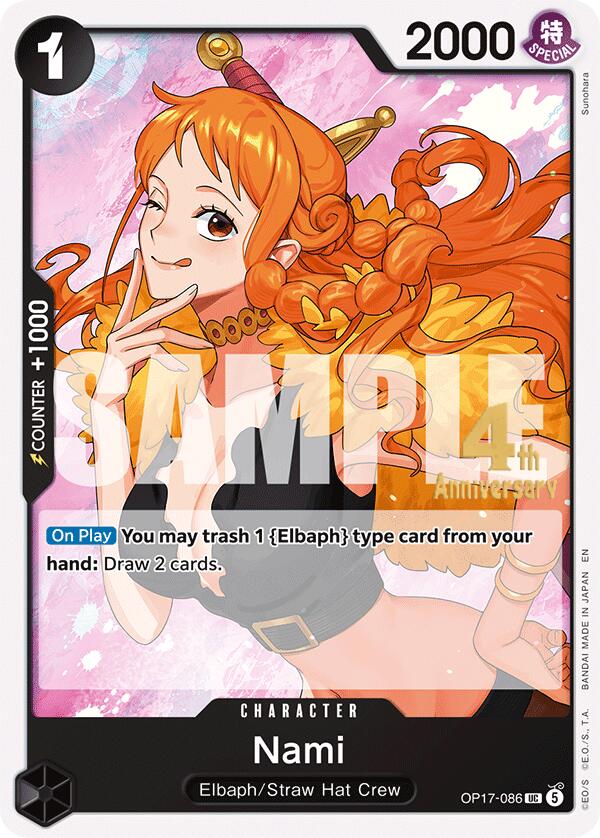 Nami (086) (OP17-086) [The World's Strongest Warriors Release Event Cards]
