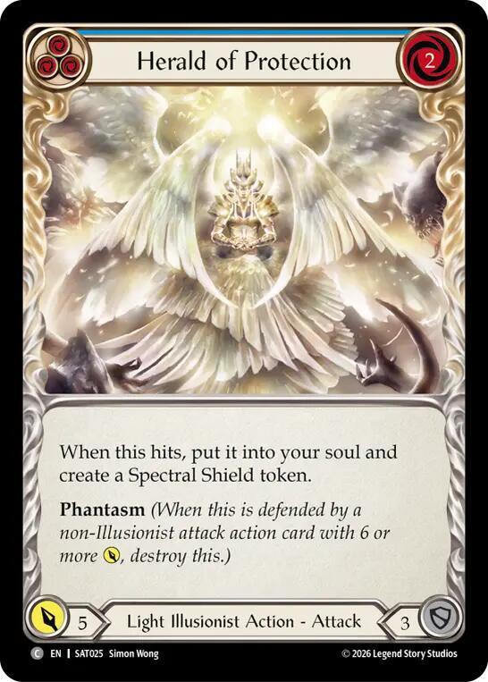 Herald of Protection (Blue) (SAT025) [Silver Age: Usurp the Shadow Throne]