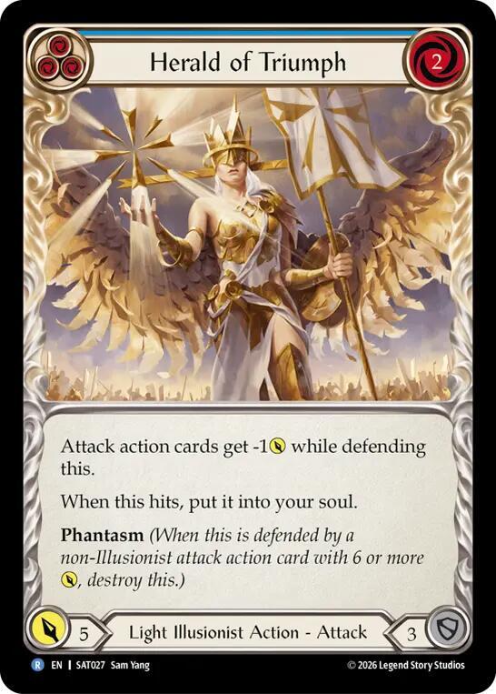 Herald of Triumph (Blue) (SAT027) [Silver Age: Usurp the Shadow Throne]