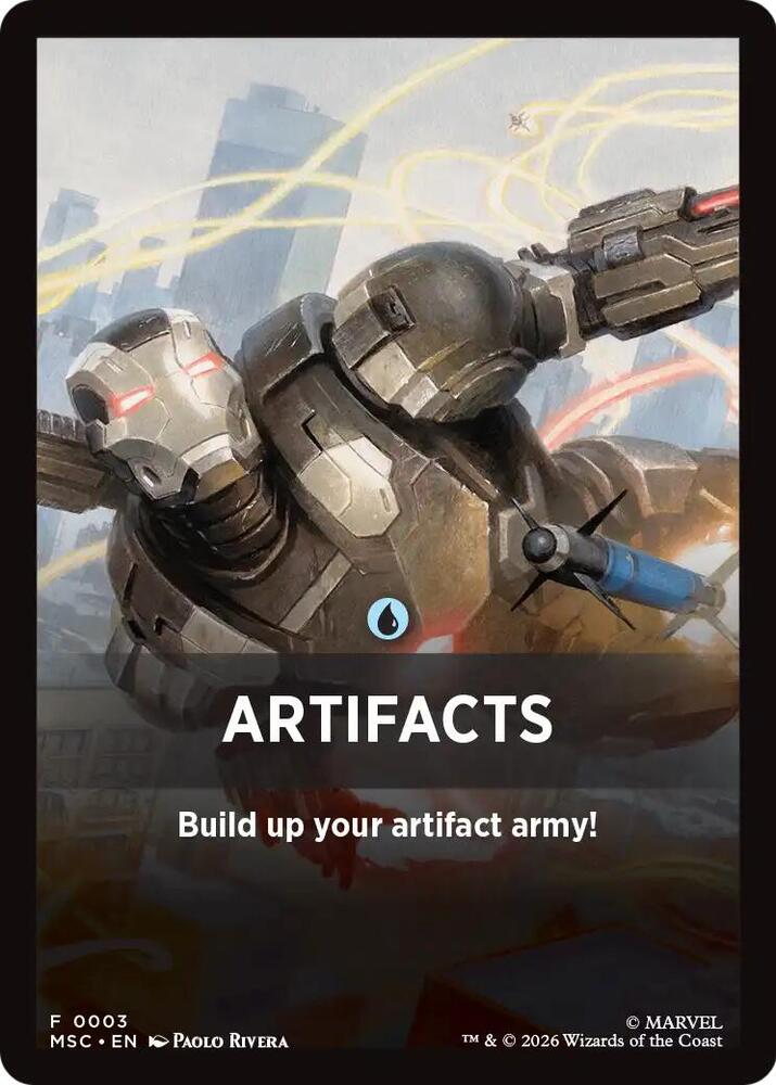 Artifacts Theme Card (3) [Commander: Marvel Super Heroes]