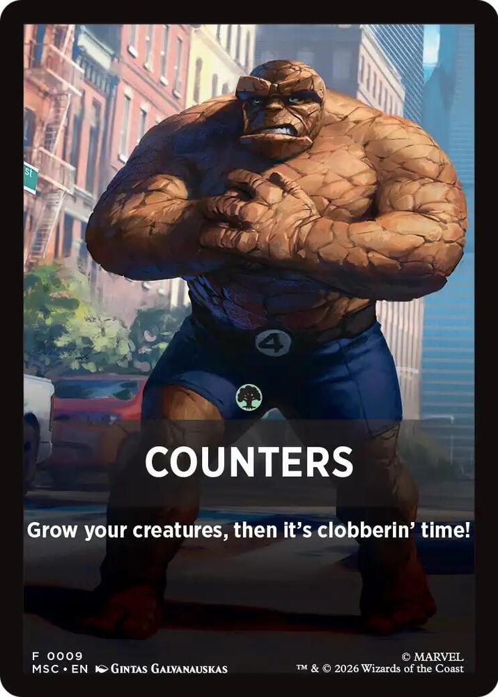Counters Theme Card (9) [Commander: Marvel Super Heroes]