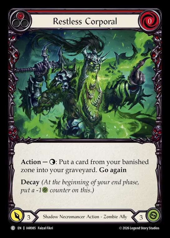 Restless Corporal (IAR085) [Usurp the Shadow Throne]