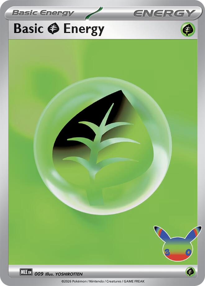 Basic Grass Energy - 009 (30th Celebration) (009) [MEE: Mega Evolution Energies]