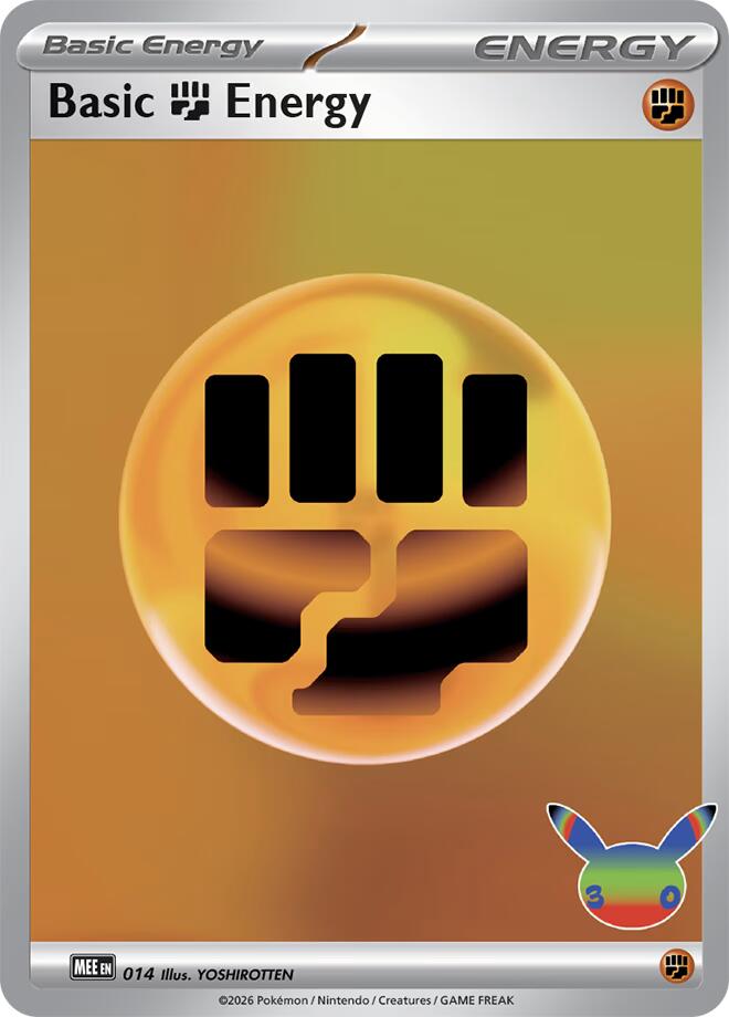 Basic Fighting Energy - 014 (30th Celebration) (014) [MEE: Mega Evolution Energies]