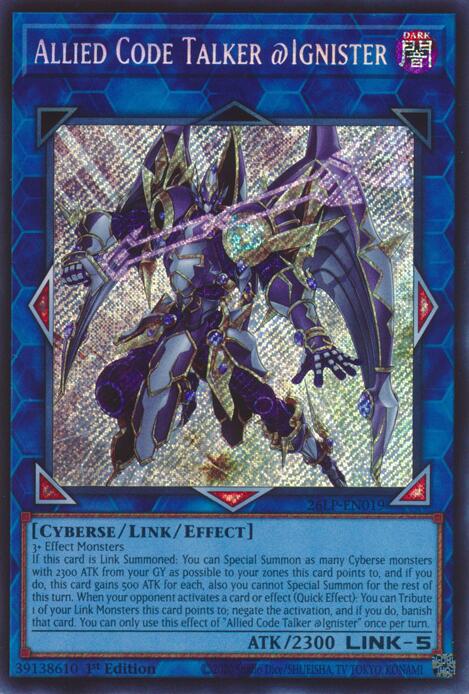 Allied Code Talker @Ignister (Secret Rare) (26LP-EN019) [Limited Pack World Championship 2026]