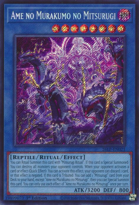 Ame no Murakumo no Mitsurugi (Secret Rare) (26LP-EN021) [Limited Pack World Championship 2026]