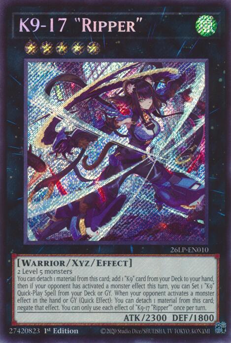 K9-17 Ripper (Secret Rare) (26LP-EN010) [Limited Pack World Championship 2026]