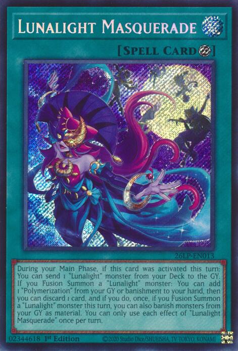Lunalight Masquerade (Secret Rare) (26LP-EN013) [Limited Pack World Championship 2026]