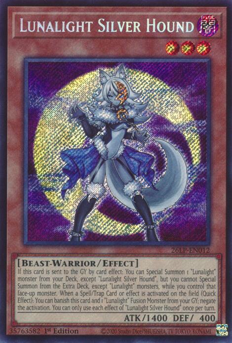 Lunalight Silver Hound (Secret Rare) (26LP-EN012) [Limited Pack World Championship 2026]