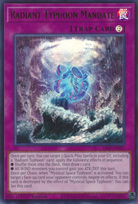 Radiant Typhoon Mandate (26LP-EN015) [Limited Pack World Championship 2026]
