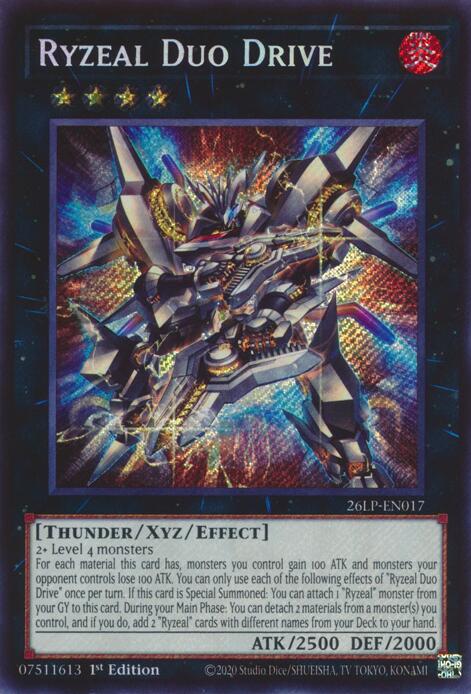Ryzeal Duo Drive (Secret Rare) (26LP-EN017) [Limited Pack World Championship 2026]
