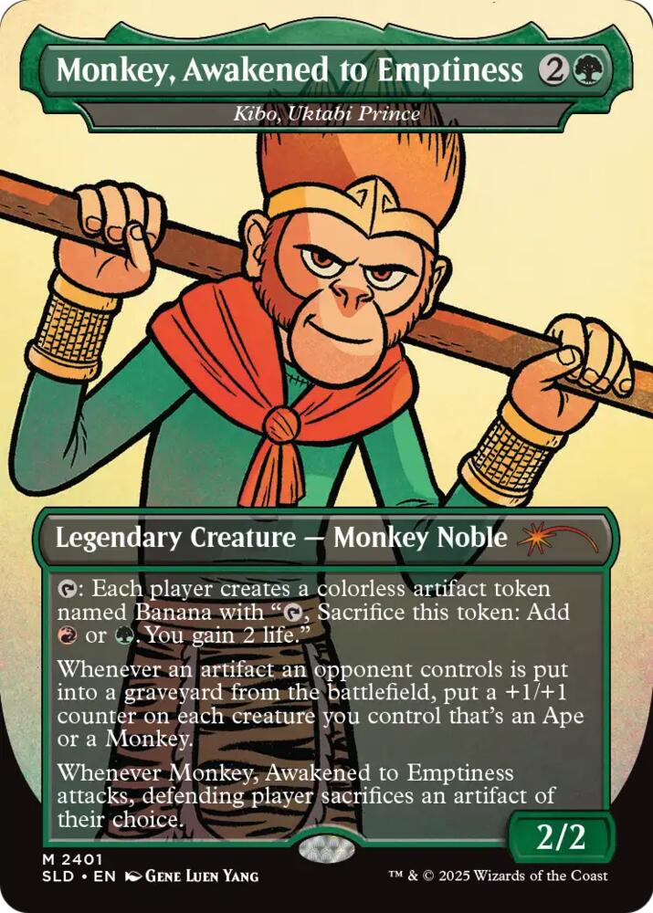 Monkey, Awakened to Emptiness - Kibo, Uktabi Prince (2401) [Secret Lair Drop Series]