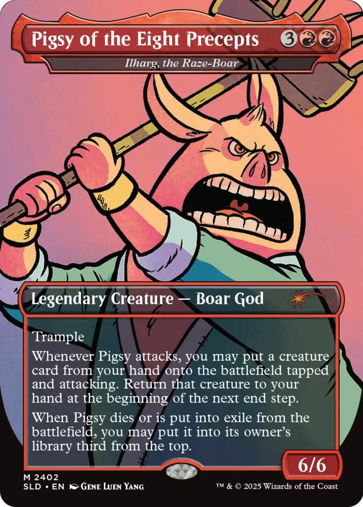 Pigsy of the Eight Precepts - Ilharg, the Raze-Boar (2402) [Secret Lair Drop Series]