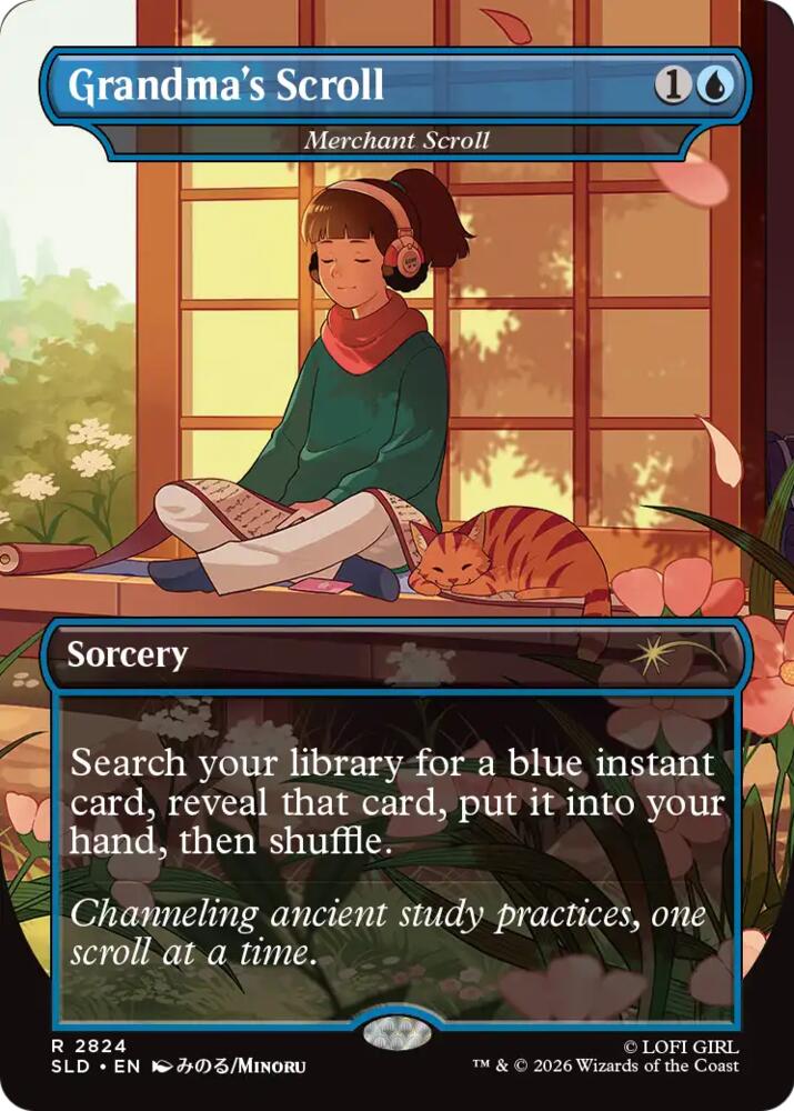 Grandma's Scroll - Merchant Scroll (2824) [Secret Lair Drop Series]